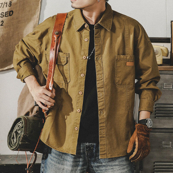 Long-sleeved Loose Shirt P0074.